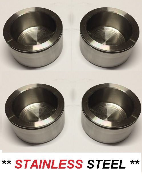 FRONT BRAKE CALIPER PISTONS x4 (Armstrong Siddeley Star Sapphire & Limo) (** STAINLESS STEEL **) (Oct 58- 60) 